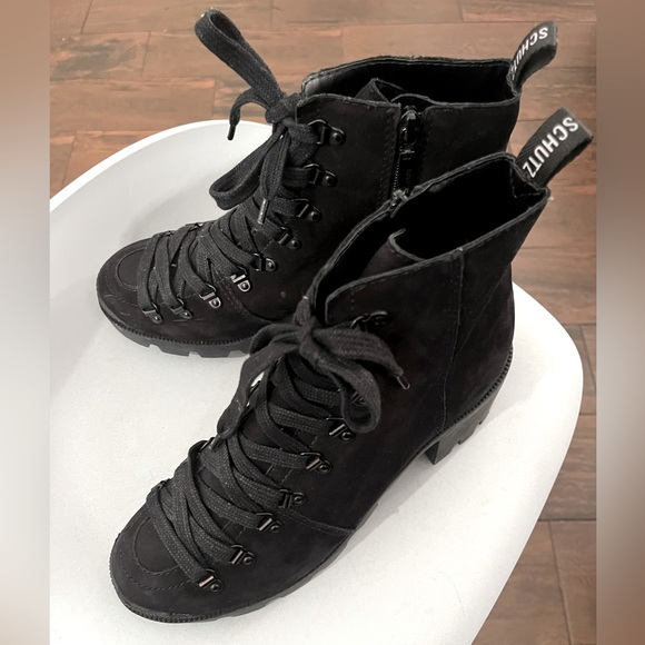 SCHUTZ Shoes - SCHUTZ Xayane Suede Combat  Boot